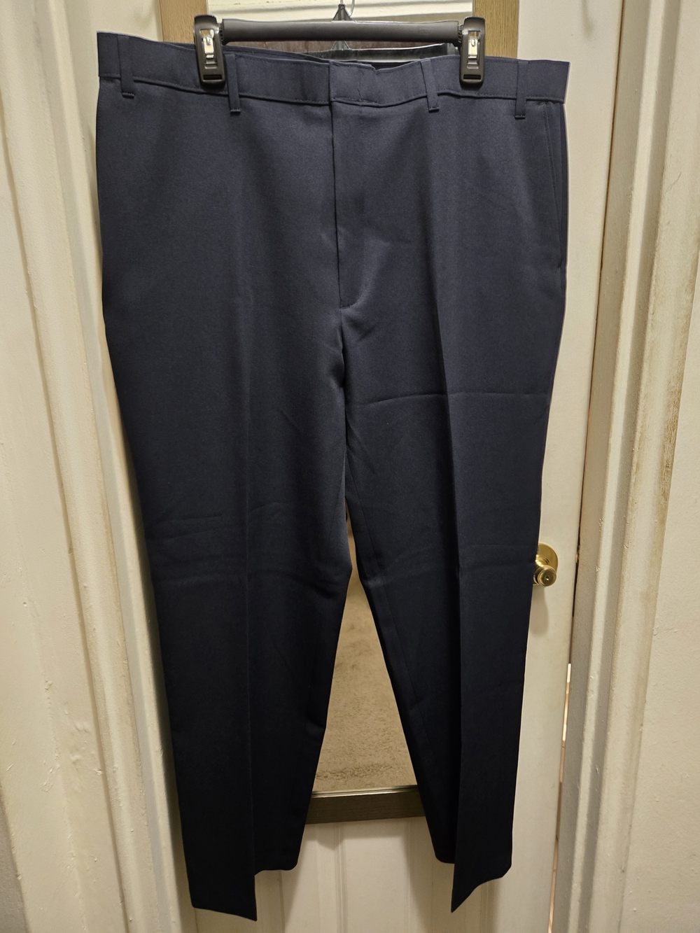 Men's Navy Straight-Leg Chinos